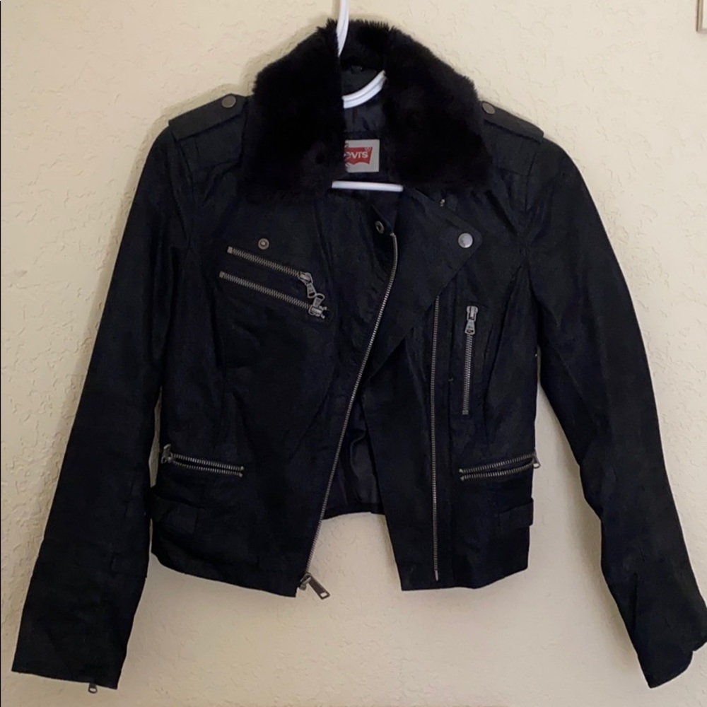 🌟✨Levi’s Faux Leather Woman slim fit black ✨🌟
